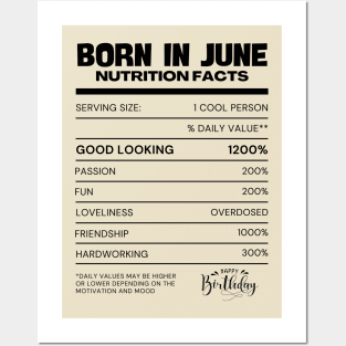 Born in june Posters and Art